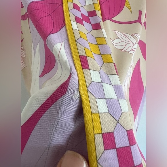 Emilio Pucci Pink and Yellow Print Skirt, size 8 - Picture 4 of 9
